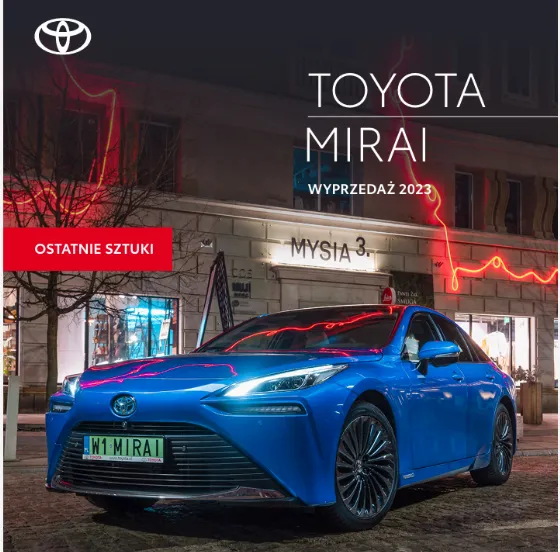 Нова водорова Toyota Mirai 2023 — лише 134 900 zł