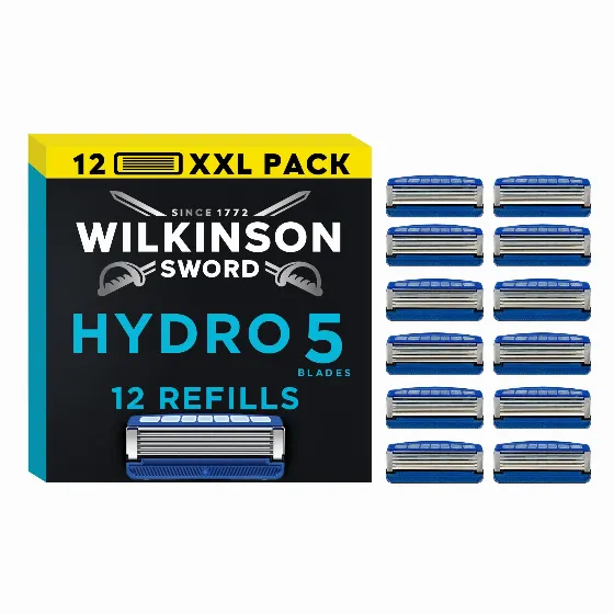 12 картриджів Wilkinson Sword Hydro 5 для чоловічої бритви за 48,67 zł