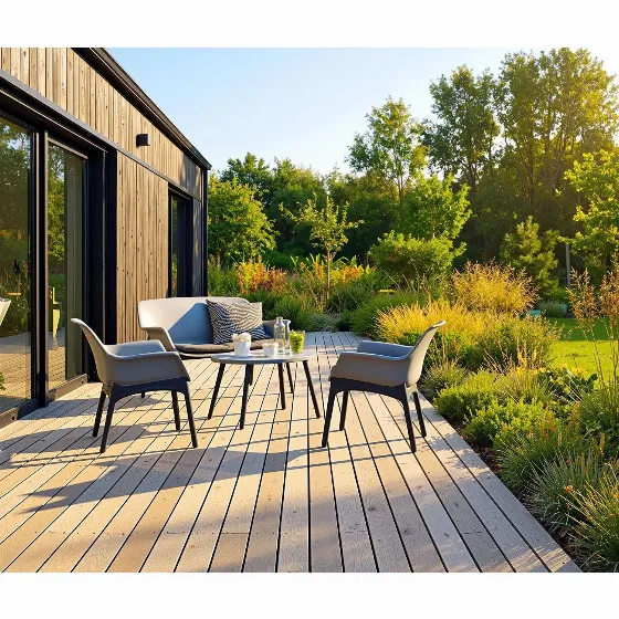 Save 50% on LUXOR Gray 4-Piece Lounge Set at OBI