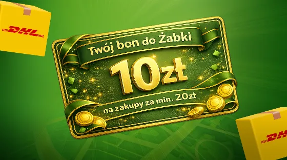 Отримайте 10 zł на покупки в Żабці, забравши посилку DHL