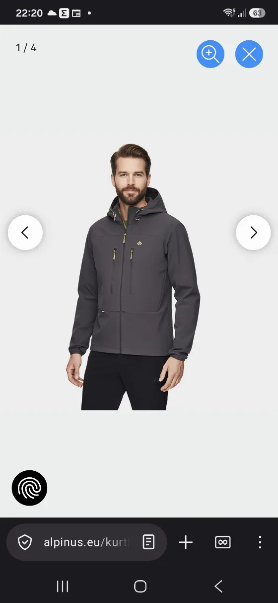 Чоловіча софтшелл куртка Alpinus за 149 zł