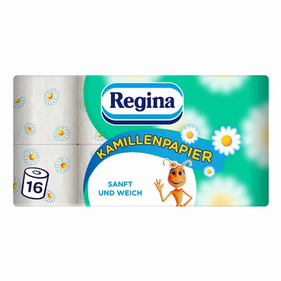 16 рулонів туалетного паперу Regina з ромашкою по 16 PLN при покупці 5 упаковок