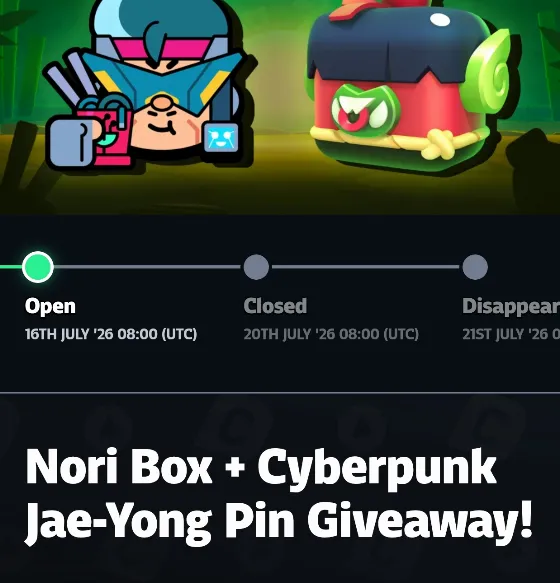 Бесплатный Nori Box и Pin в акции Brawl Stars