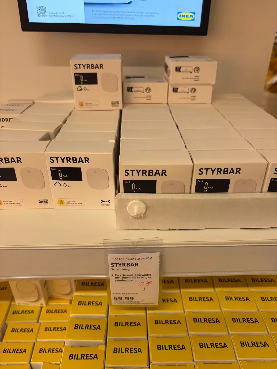 −83% на пульт Zigbee STYRBAR в IKEA — всего 9,99 zł