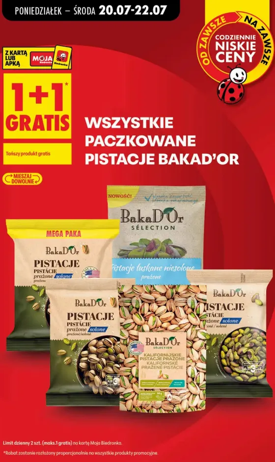 Buy 2 BakaD'Or Pistachios, Get 1 Free at Biedronka