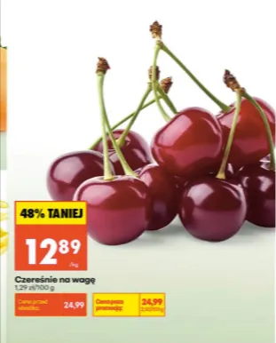 Свежие вишни по 12,89 zł / кг в Biedronka