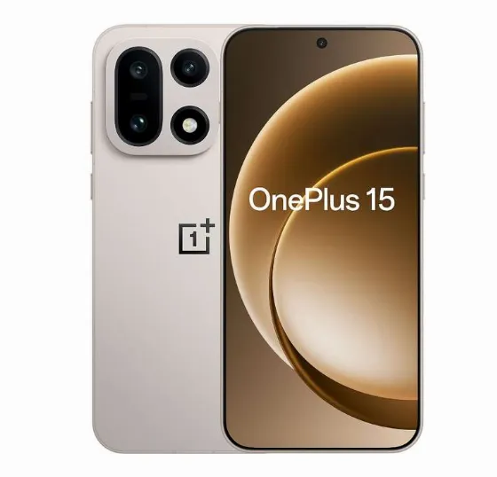 Смартфон OnePlus 15 у кольорі Sandstorm за €712.82 на AliExpress