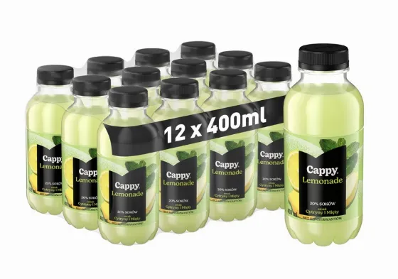 12 X Cappy Лимонад зі смаком лимона та м'яти за 19,89 zł в Allegro