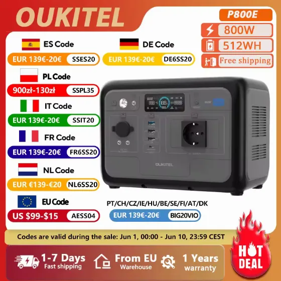 Oukitel P800E Power Station Available for 640 zł