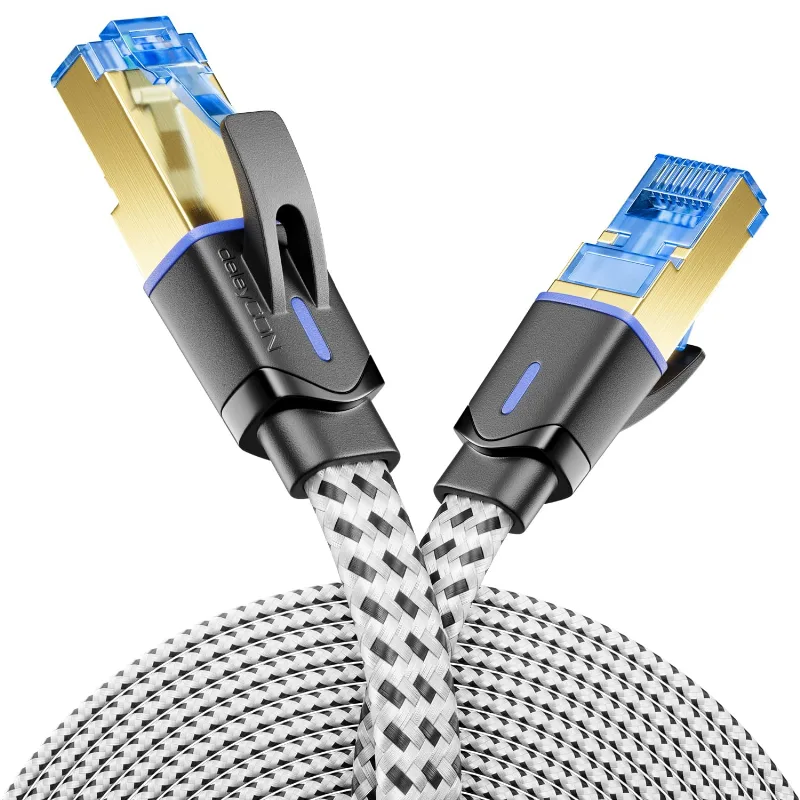 deleyCON RJ45 5м CAT 8 плоский мережевий кабель за 6,99 zł на Amazon