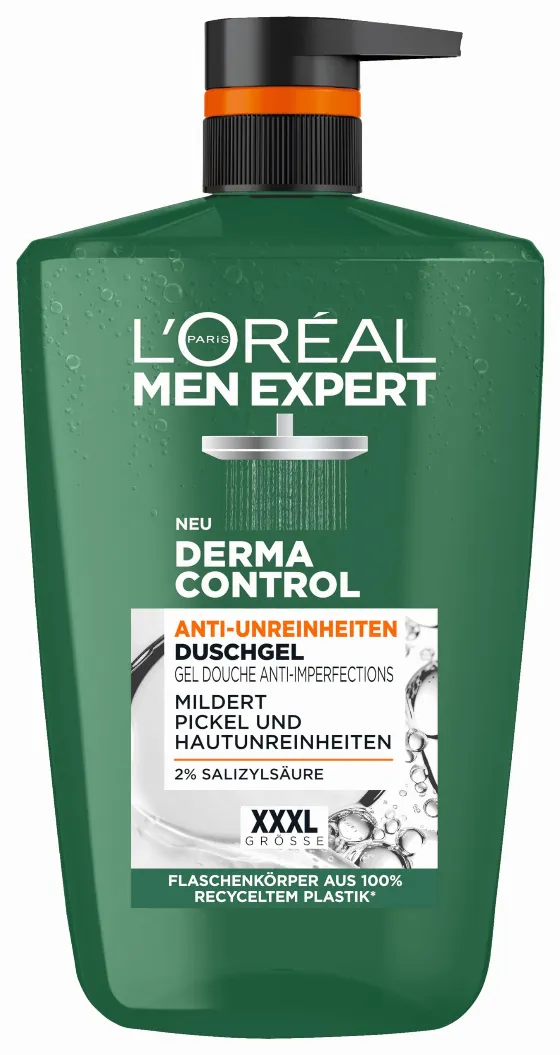 L'Oréal Men Expert Derma Control - гель для душа та шампунь для чоловіків 1 літр за 23,87 zł на Amazon.de — магазин: Німеччина