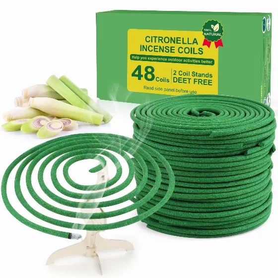 Citronella Mosquito Coils, 48 pcs + Stand for 10.49 zł
