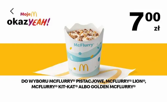 Enjoy Any McFlurry for Just 7 zł at McDonald's