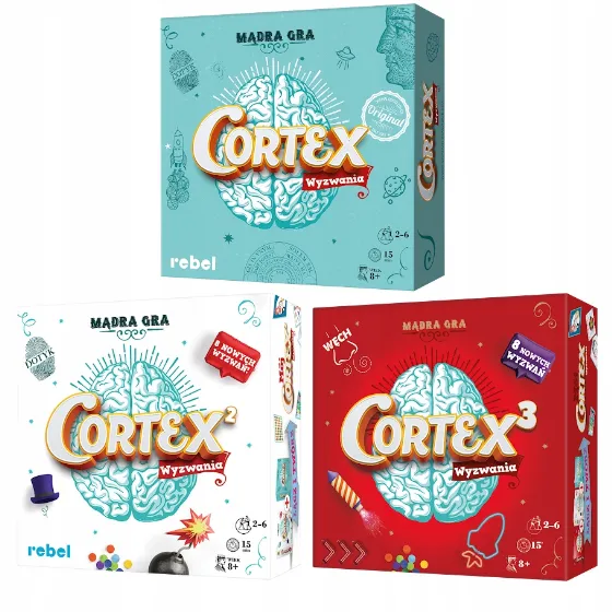 Набір настільних ігор Rebel: Cortex 1, 2, 3 за 49,99 zł на Allegro