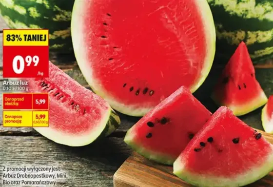 Enjoy Watermelon for Just 0.99 zł per Kg at Biedronka