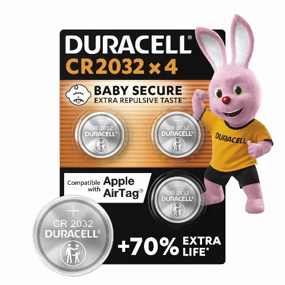 Батареи Duracell CR2032 (4 шт.) всего за 12,98 zł на Amazon